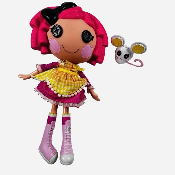 Lalaloopsy Crumbs Sugar Cookie Doll Original Release Flawed Dress Pet Mouse Read - Picture 1 of 7
